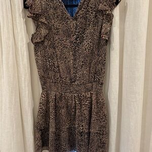 1. State Animal Print Dress with Lace Accents